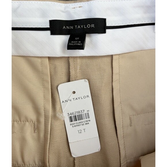 Ann Taylor The Wide Leg High Rise Pants Size 12T 12 Tall Linen Blend NWT - Picture 4 of 7